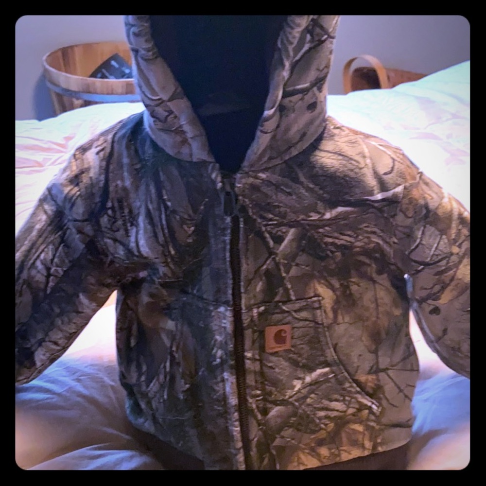 Toddler camo carhartt jacket